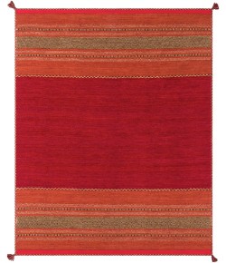 Livabliss Trenza TRZ3002 Dark Red Burnt Orange Area Rug 8 ft. X 10 ft. Rectangle