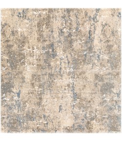 Livabliss Tuscany TUS2306 Bright Blue White Area Rug 7 ft. 10 in. Square
