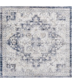Livabliss Tuscany TUS2317 Dark Blue Denim Area Rug 7 ft. 10 in. Square