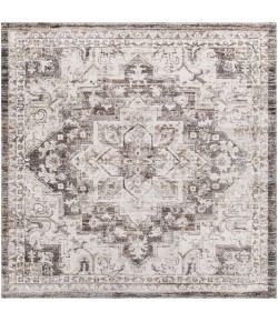 Livabliss Tuscany TUS2318 Camel Charcoal Area Rug 7 ft. 10 in. Square