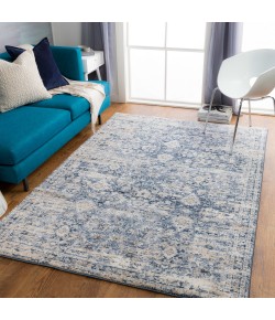 Livabliss Tuscany TUS2320 Dark Blue Denim Area Rug 7 ft. 10 in. Square