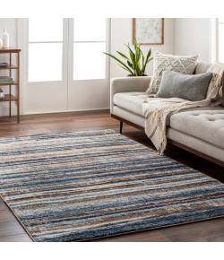 Livabliss Tuscany TUS2337 Blue Brown Area Rug 7 ft. 10 in. Square Square