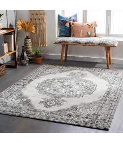 Livabliss Tevazu TVZ2371 Light Grey Taupe Area Rug 6 ft. 7 in. X 9 ft. Rectangle