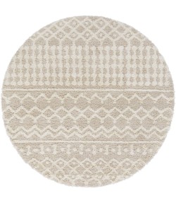 Livabliss Urban Shag USG2303 Cream Beige Area Rug 7 ft. 10 in. Round