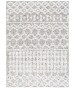 Livabliss Urban Shag USG2310 White Light Gray Area Rug 2 ft. X 2 ft. 11 in. Rectangle