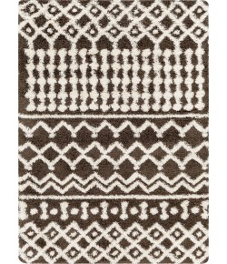 Livabliss Urban Shag USG2342 Light Grey Dark Grey Area Rug 6 ft. 7 in. X 9 ft. 6 in. Rectangle
