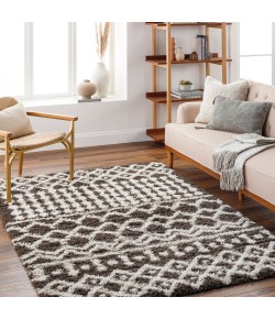 Livabliss Urban Shag USG2342 Light Grey Dark Grey Area Rug 6 ft. 7 in. X 9 ft. 6 in. Rectangle