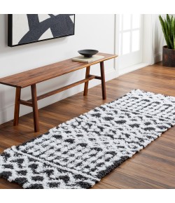 Livabliss Urban Shag USG2344 Dark Grey Light Grey Area Rug 2 ft. 7 in. X 7 ft. 3 in. Runner