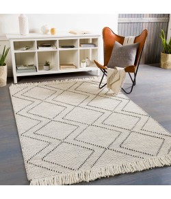 Surya Uttar UTT2300 Black Cream Area Rug 5 ft. X 7 ft. 6 in. Rectangle