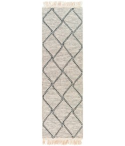 Surya Uttar UTT2301 Black Cream Area Rug 2 ft. 6 in. X 8 ft. Runner