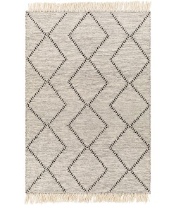 Livabliss Uttar UTT2303 Black Cream Area Rug 6 ft. X 9 ft. Rectangle