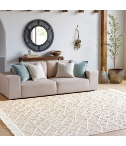 Surya Uttar UTT2304 Medium Brown Cream Area Rug 2 ft. 6 in. X 8 ft. Runner