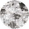 Livabliss Venice VNE2308 Medium Gray Charcoal Area Rug 7 ft. 10 in. Round