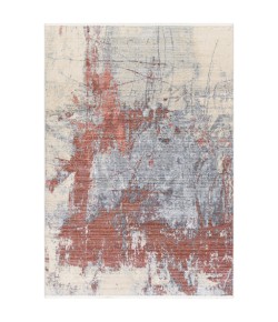 Livabliss Valour VOR2308 Dark Red Rose Area Rug 3 ft. X 4 ft. 11 in. Rectangle