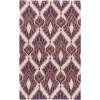Surya Voyages VOY50 Dark Purple Lilac Area Rug 3 ft. 6 in. X 5 ft. 6 in. Rectangle