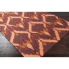 Surya Voyages VOY51 Dark Red Burnt Orange Area Rug 2 ft. 6 in. X 8 ft. Runner
