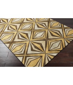 Surya Voyages VOY57 Mustard Dark Brown Area Rug 3 ft. 6 in. X 5 ft. 6 in. Rectangle