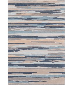 Surya Vernier VRN1010 Navy Medium Gray Area Rug 2 ft. X 3 ft. Rectangle