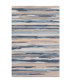 Surya Vernier VRN1010 Navy Medium Gray Area Rug 2 ft. X 3 ft. Rectangle