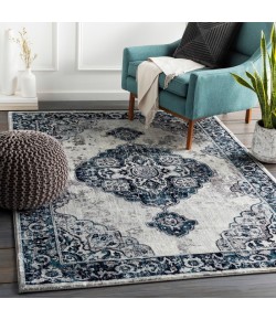 Livabliss Wanderlust WNL2311 Aqua Navy Area Rug 5 ft. 3 X 7 ft. 3 Rectangle
