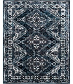 Livabliss Wanderlust WNL2313 Aqua Navy Area Rug 6 ft. 7 in. X 9 ft. Rectangle