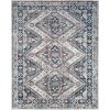 Livabliss Wanderlust WNL2314 Aqua Charcoal Area Rug 8 ft. 10 in. X 12 ft. 4 in. Rectangle