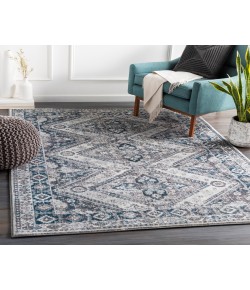 Livabliss Wanderlust WNL2314 Aqua Charcoal Area Rug 6 ft. 7 in. X 9 ft. Rectangle