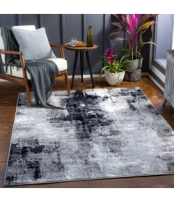 Livabliss Wanderlust WNL2327 Black Ivory Area Rug 6 ft. 7 in. X 9 ft. Rectangle