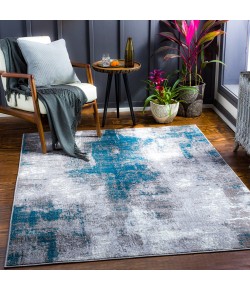 Livabliss Wanderlust WNL2328 Gray Blue Area Rug 6 ft. 7 in. X 9 ft. Rectangle