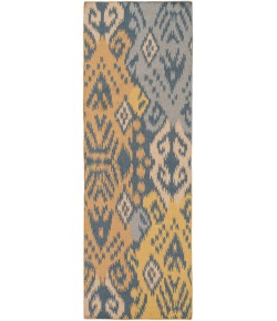 Surya Wanderer WRR2004 Deep Teal Brown Area Rug 2 ft. 6 in. X 8 ft. Runner
