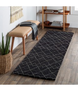 Surya Zara ZAR2305 Black Charcoal Area Rug 2 ft. 6 in. X 8 ft. Runner