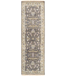 Surya Zeus ZEU7825 Charcoal Sky Blue Area Rug 2 ft. 6 in. X 8 ft. Runner