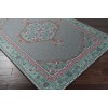 Surya Zahra ZHA4006 Charcoal Teal Area Rug 2 ft. X 3 ft. Rectangle
