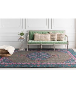 Surya Zahra ZHA4006 Charcoal Teal Area Rug 2 ft. X 3 ft. Rectangle