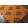 Surya Zahra ZHA4025 Burnt Orange Black Area Rug 5 ft. 6 in. X 8 ft. 6 in. Rectangle