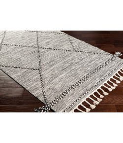 Surya Zanafi ZNF2300 Black Cream Area Rug 2 ft. 6 in. X 8 ft. Runner