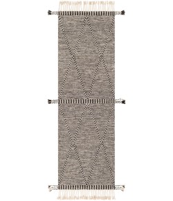 Livabliss Zanafi ZNF2301 Black Cream Area Rug 2 ft. 6 in. X 8 ft. Runner