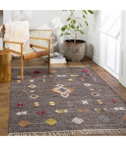Surya Zanafi ZNF2304 Dark Brown Khaki Area Rug 2 ft. X 3 ft. Rectangle
