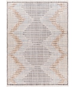 Livabliss Zaragoza ZRZ2300 Medium Gray Light Beige Area Rug 6 ft. 7 in. X 9 ft. Rectangle