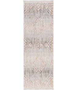 Livabliss Zaragoza ZRZ2303 Medium Gray Light Gray Area Rug 2 ft. 7 in. X 7 ft. 3 in. Runner