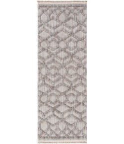 Livabliss Zaragoza ZRZ2304 Light Gray Medium Gray Area Rug 2 ft. 7 in. X 7 ft. 3 in. Runner