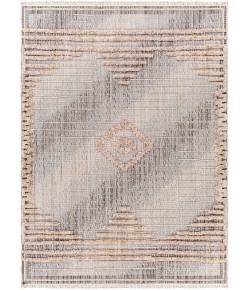 Livabliss Zaragoza ZRZ2305 Medium Gray Light Beige Area Rug 5 ft. 3 in. X 7 ft. Rectangle