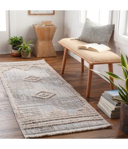 Livabliss Zaragoza ZRZ2305 Medium Gray Light Beige Area Rug 2 ft. 7 in. X 7 ft. 3 in. Runner