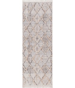 Livabliss Zaragoza ZRZ2311 Medium Gray Light Beige Area Rug 2 ft. 7 in. X 7 ft. 3 in. Runner