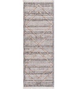 Livabliss Zaragoza ZRZ2313 Cream Charcoal Area Rug 2 ft. 7 in. X 7 ft. 3 in. Runner