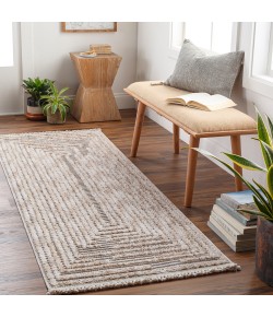 Livabliss Zaragoza ZRZ2315 Medium Gray Light Beige Area Rug 2 ft. 7 in. X 7 ft. 3 in. Runner
