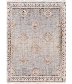 Livabliss Zaragoza ZRZ2318 Light Beige Charcoal Area Rug 6 ft. 7 in. X 9 ft. Rectangle