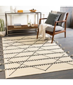 Surya Zanafi Tassels ZTS2311 Cream Black Area Rug 8 ft. 10 in. X 12 ft. Rectangle