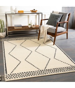 Surya Zanafi Tassels ZTS2312 Cream Black Area Rug 8 ft. 10 in. X 12 ft. Rectangle