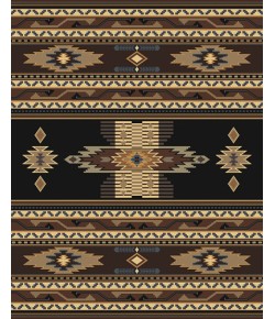 United Weavers Manhattan 36070 Phoenix Black Area Rug 5 Ft. 3 X 7 Ft. 6 Rectangle
